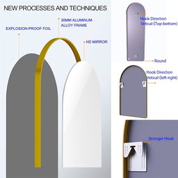 MODERN NORDIC MIRROR C01 CURVE (CERMIN)