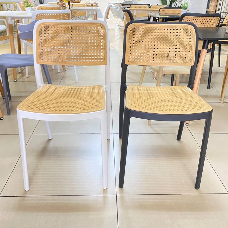 PLASTIC DINING RATTAN CHAIR (PREMIUM B)_2