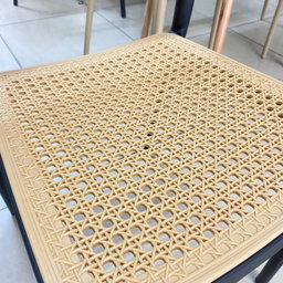 PLASTIC DINING RATTAN CHAIR (PREMIUM B)