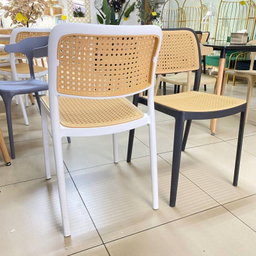 PLASTIC DINING RATTAN CHAIR (PREMIUM B)