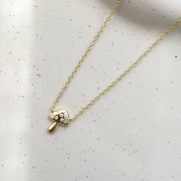 Mini Mushroom Clear Necklace