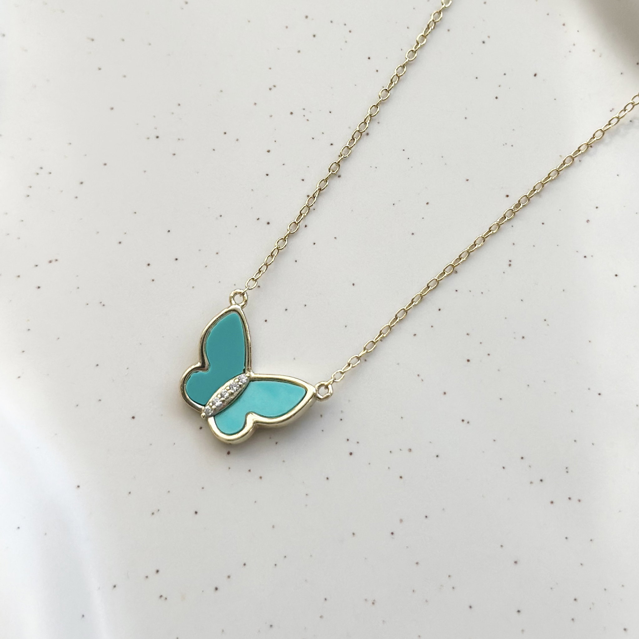 Turquoise Butterfly Necklace_1