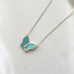 Turquoise Butterfly Necklace