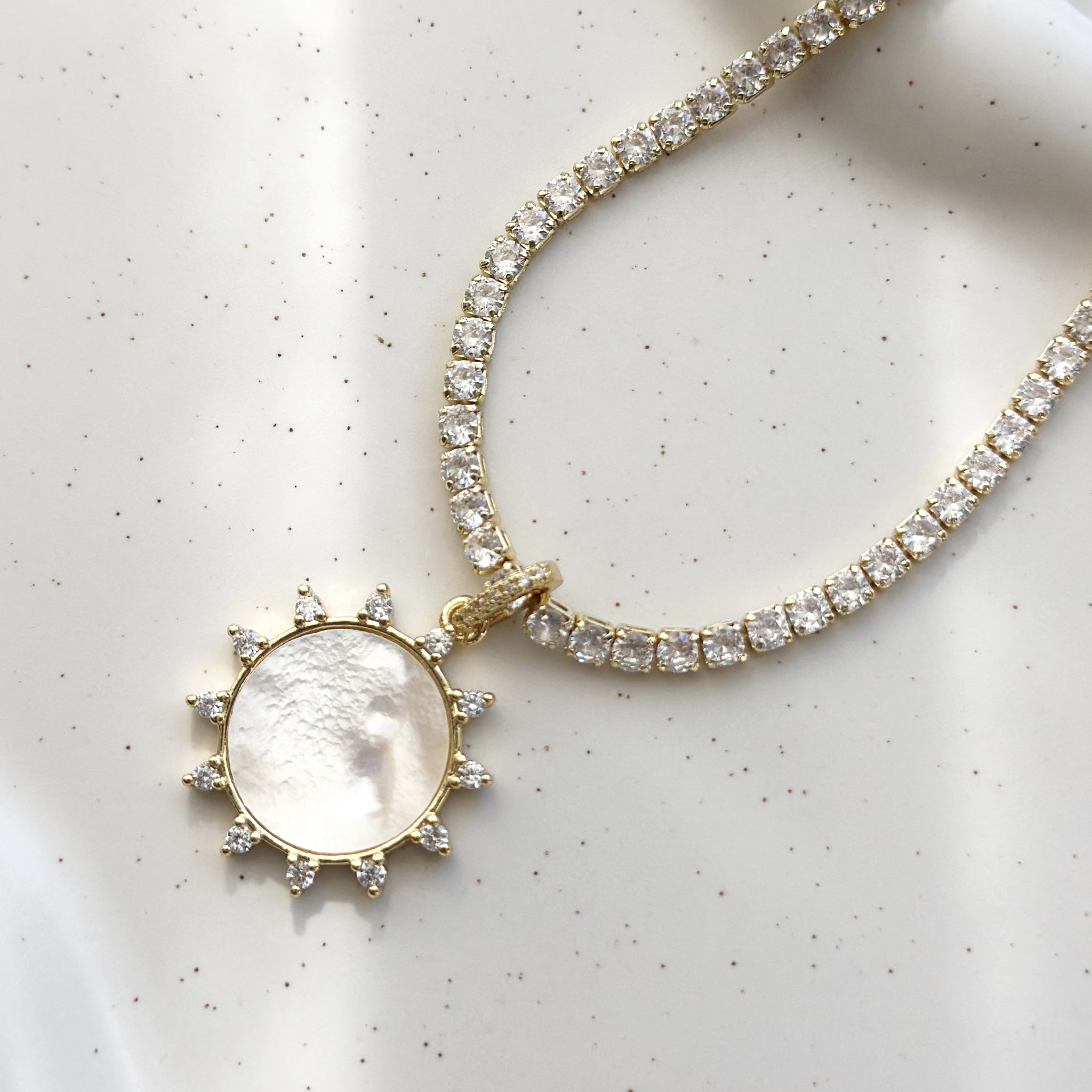 Sun Tennis Necklace _1