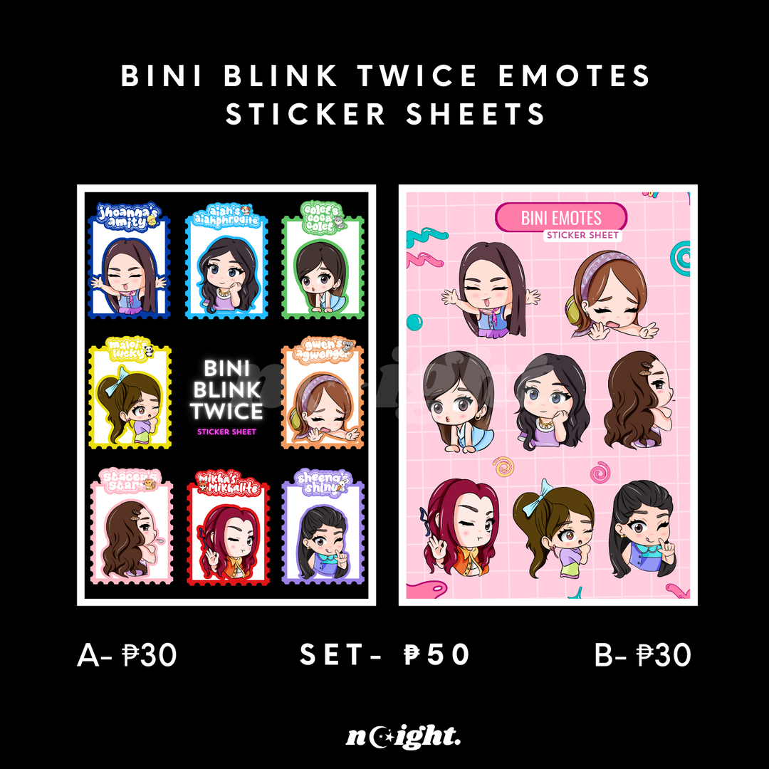 BINI Blink Twice Sticker Sheet