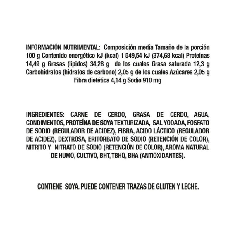 Salchicha de Pavo San Rafael 500g_1