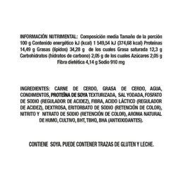 Salchicha de Pavo San Rafael 500g