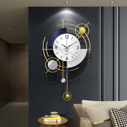 CLOCK IRON WALL DECORATION A2360-2