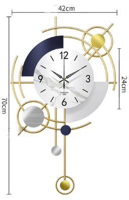 CLOCK IRON WALL DECORATION A2360-2