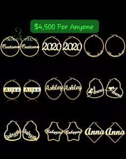 Customize Name Earrings 