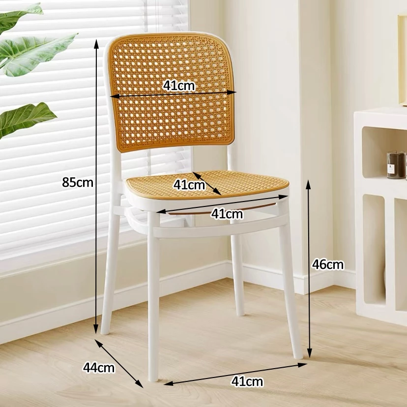 PLASTIC DINING RATTAN CHAIR (PREMIUM A)_5