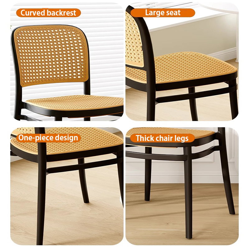 PLASTIC DINING RATTAN CHAIR (PREMIUM A)_1