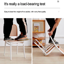 PLASTIC DINING RATTAN CHAIR (PREMIUM A)