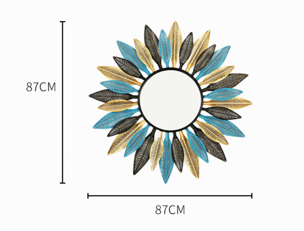 IRON WALL MIRROR DECORATION A0394_6