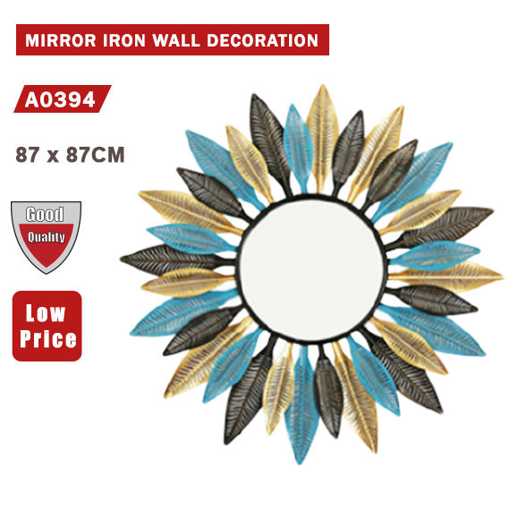 IRON WALL MIRROR DECORATION A0394_0