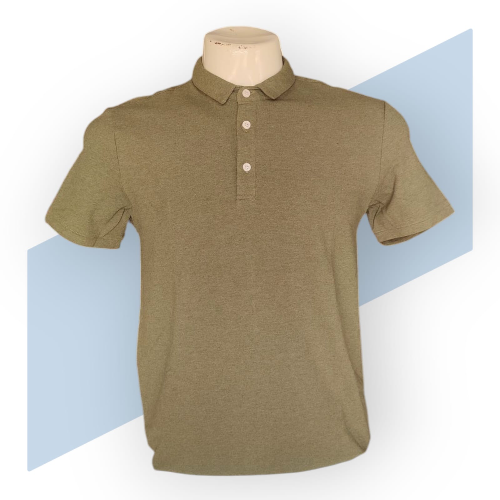 Green Check Polo T-Shirt For Men_2