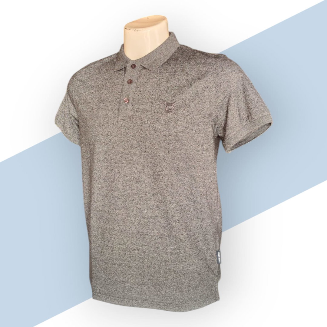 Grey Polo neck T-shirt