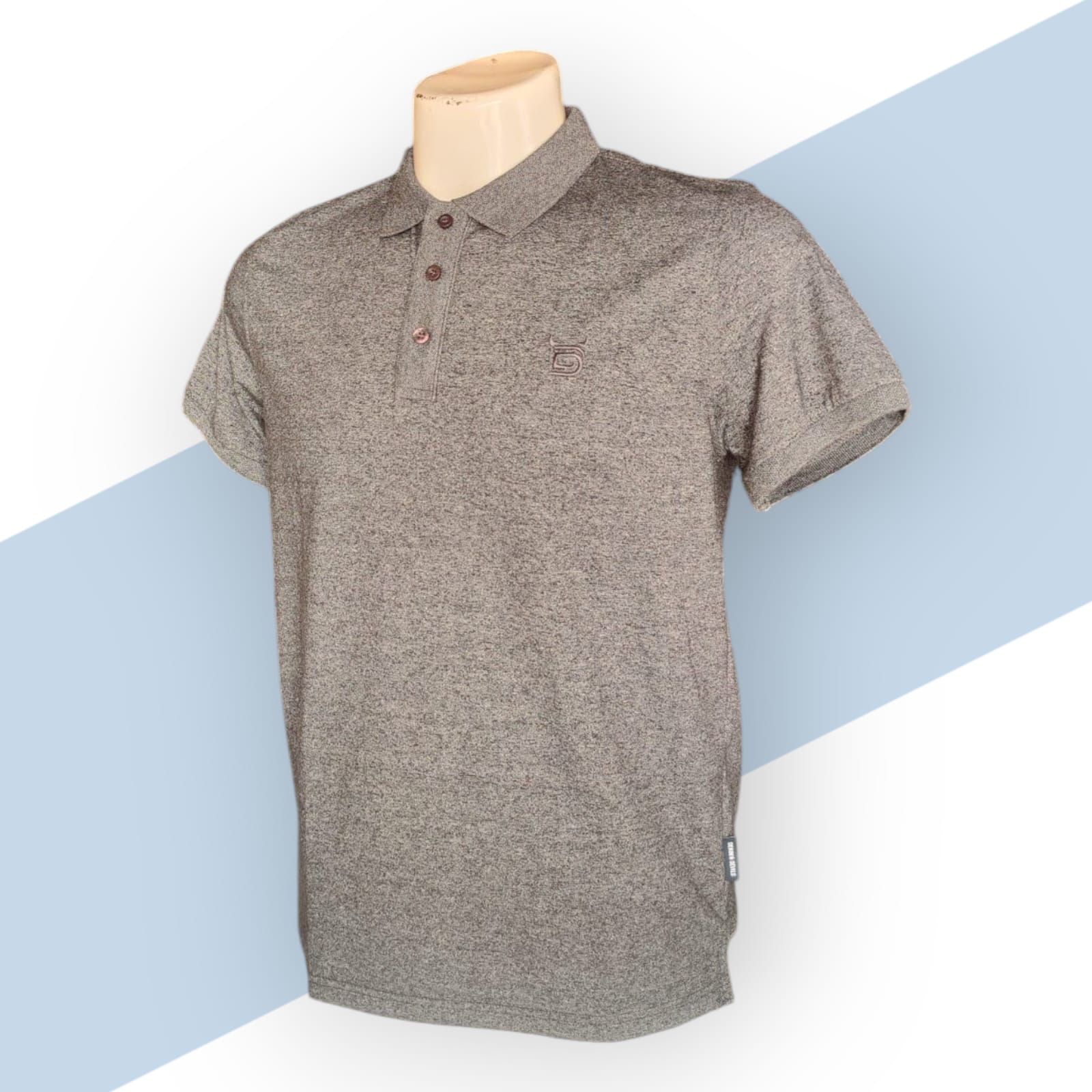 Grey Polo neck T-shirt_0