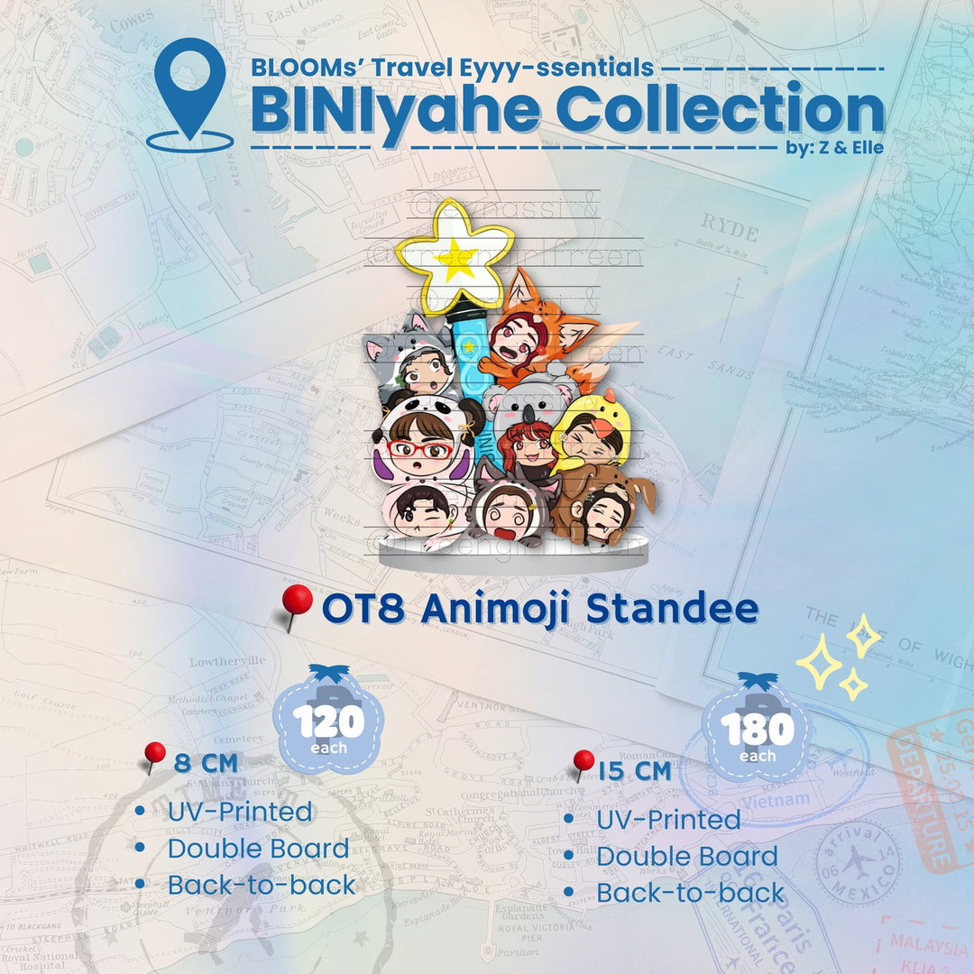 BINI OT8 Animoji Standee