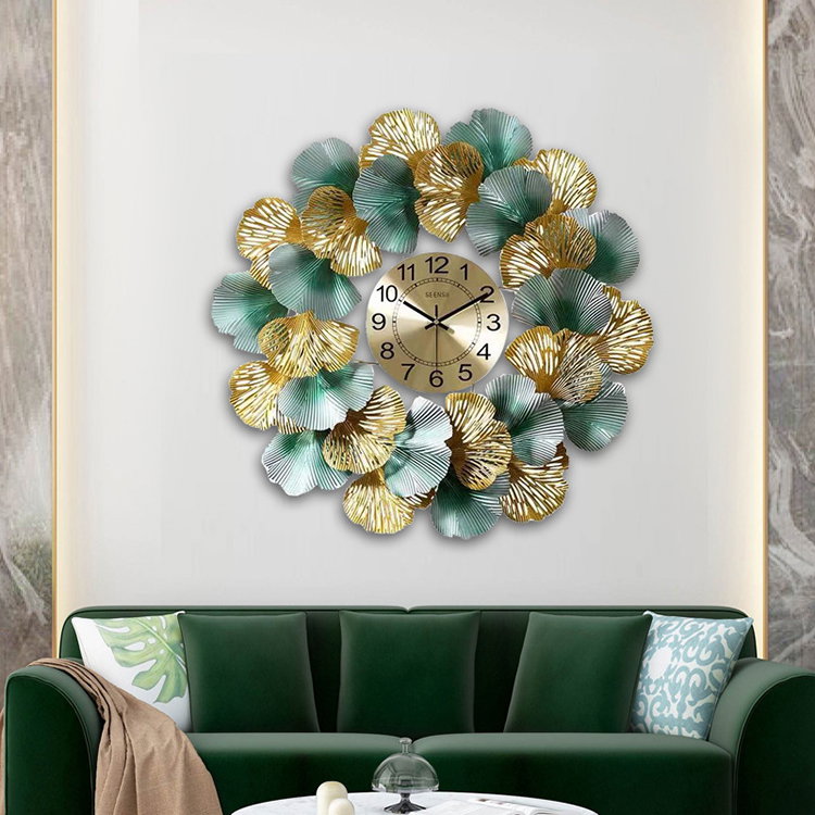 CLOCK IRON WALL DECORATION A0834_1