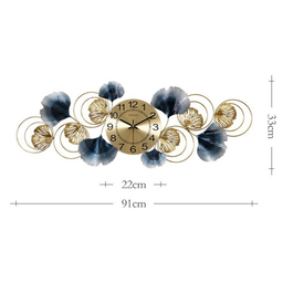 CLOCK IRON WALL DECORATION A0836