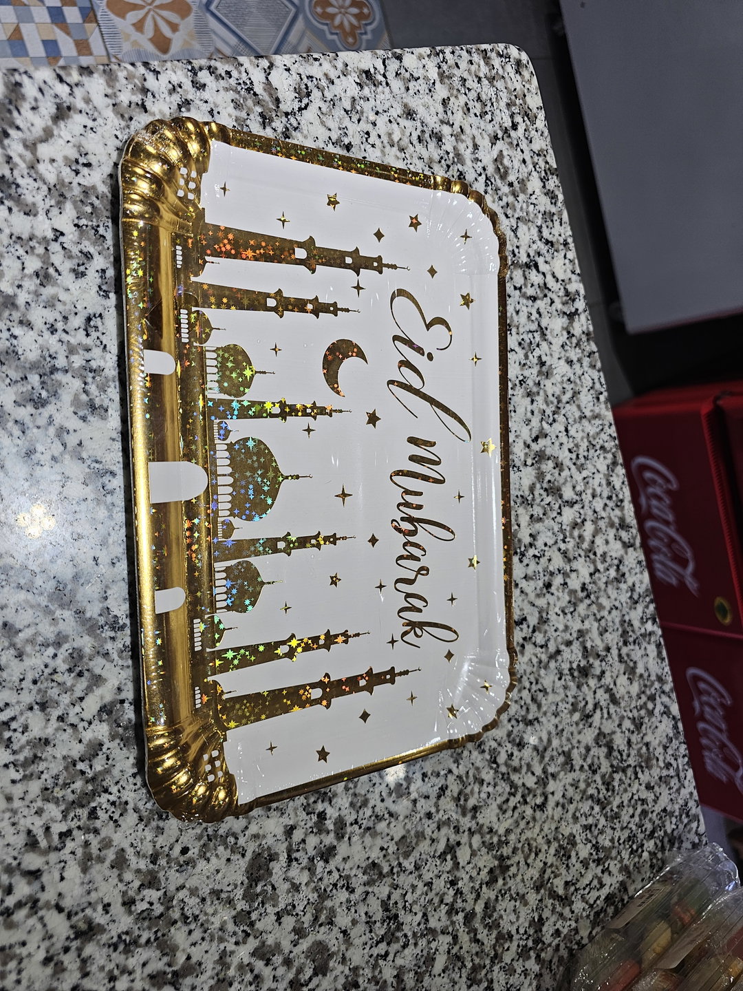 Eid Mubarak Paper Fruit Plate
