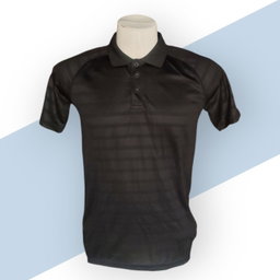 Black Sports Polo neck T-shirt for Men 