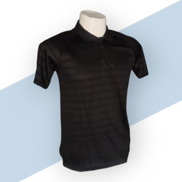 Black Sports Polo neck T-shirt for Men 