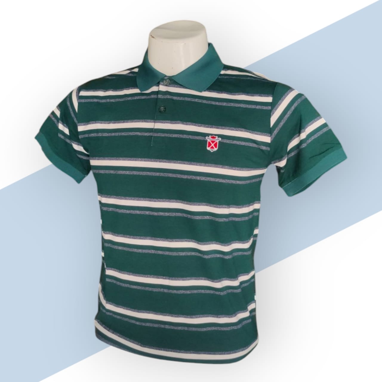 Green lining Polo neck design for Men _2