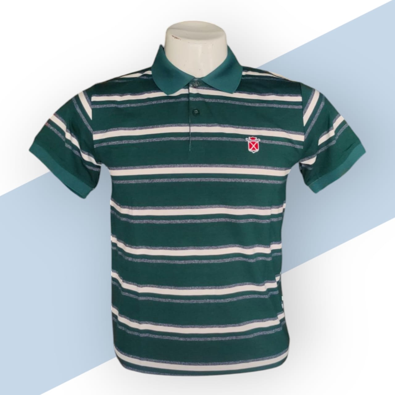 Green lining Polo neck design for Men _1