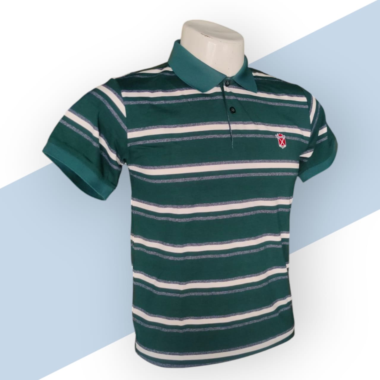 Green lining Polo neck design for Men _3