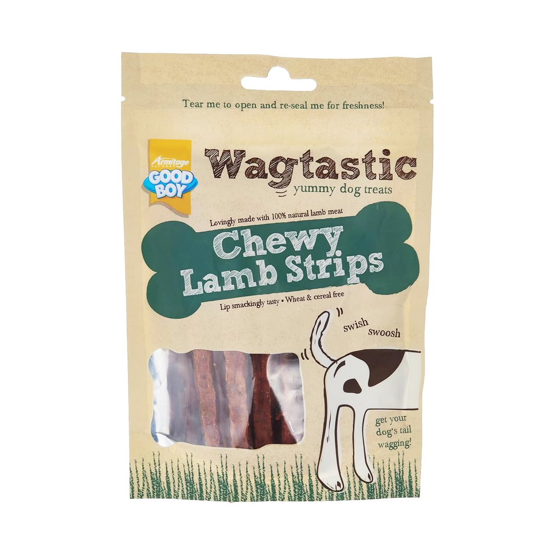 Wagtastic Lamb Strips 80g