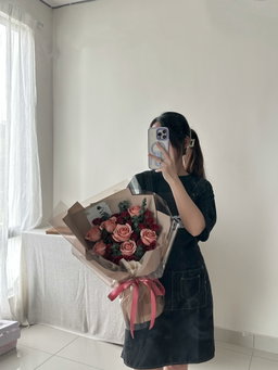 Cappuccino Soap Rose Bouquet 