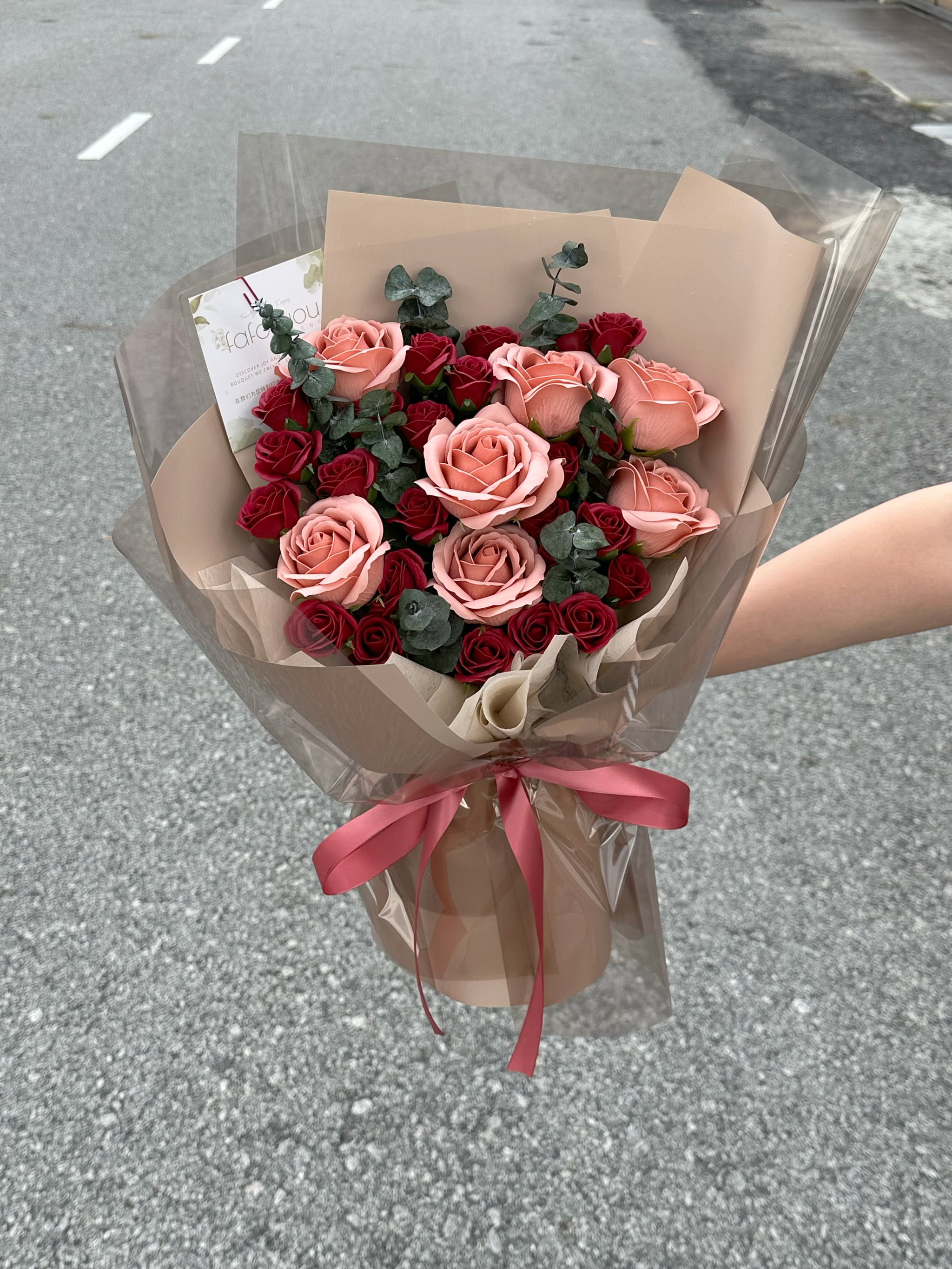 Cappuccino Soap Rose Bouquet _1