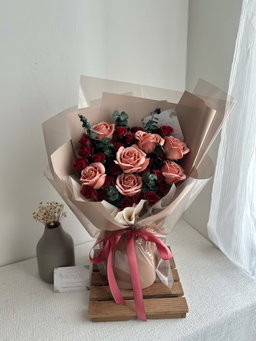 Cappuccino Soap Rose Bouquet 