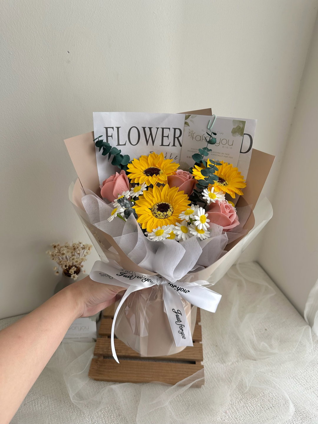 Soap Flower Mixed Bouquet  