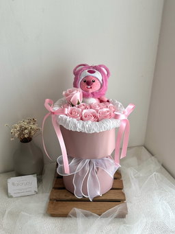 Loopy Soap Rose Round Bouquet 
