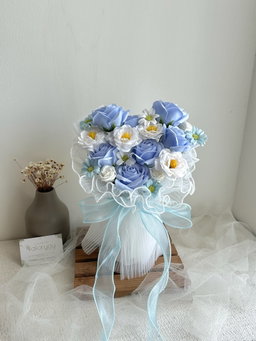 Soap Flower Mixed Bridal Bouquet  