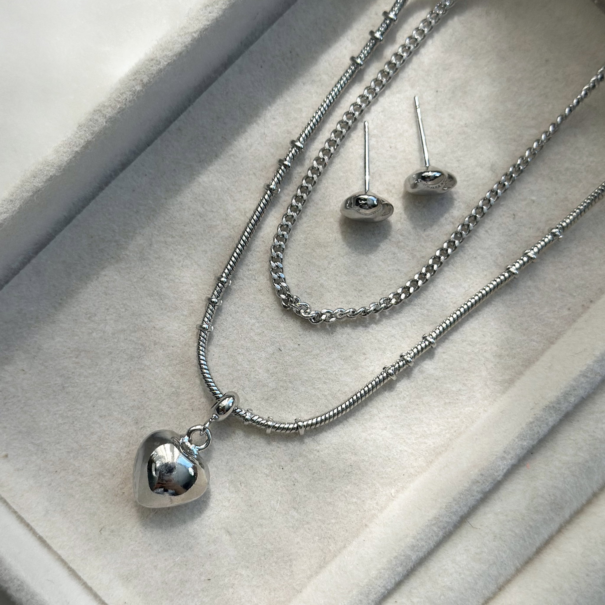 Silver Double Chain Set _1