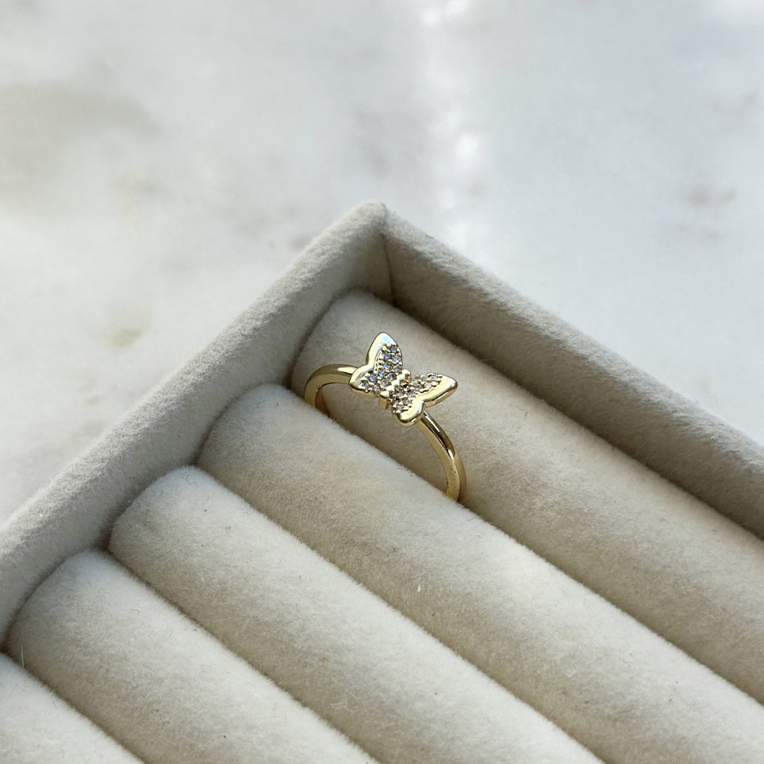 Gold Butterfly Ring