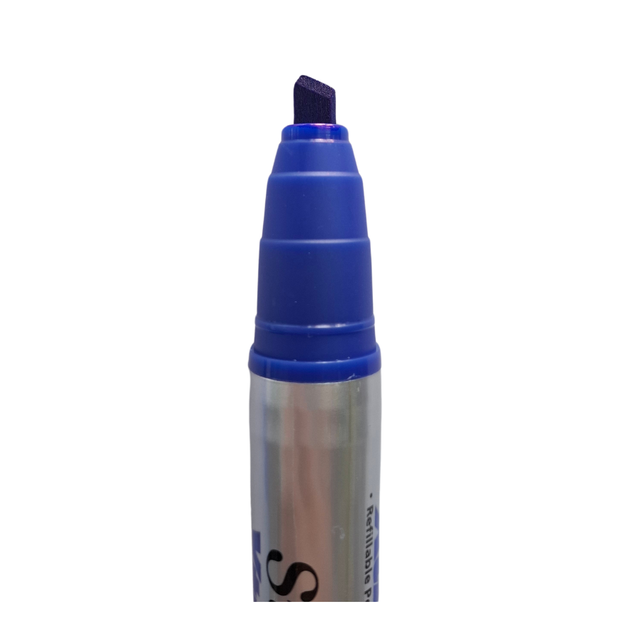 Marcador Permanente Azor Punta Cincel (Azul)_1