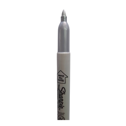 Marcador Permanente Sharpie (Plata) Punta Fina