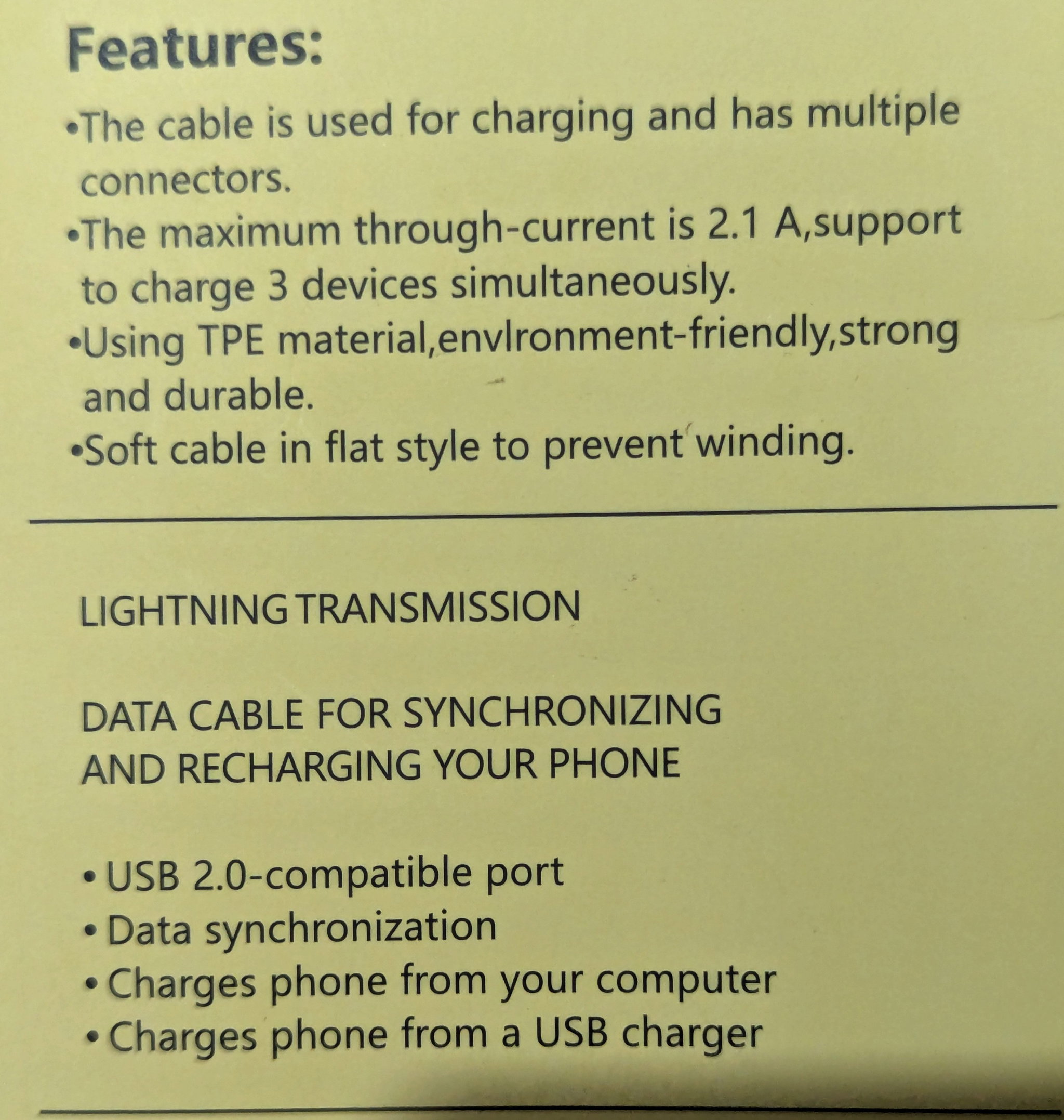 3 in 1 USB CHARGING CABLE _1
