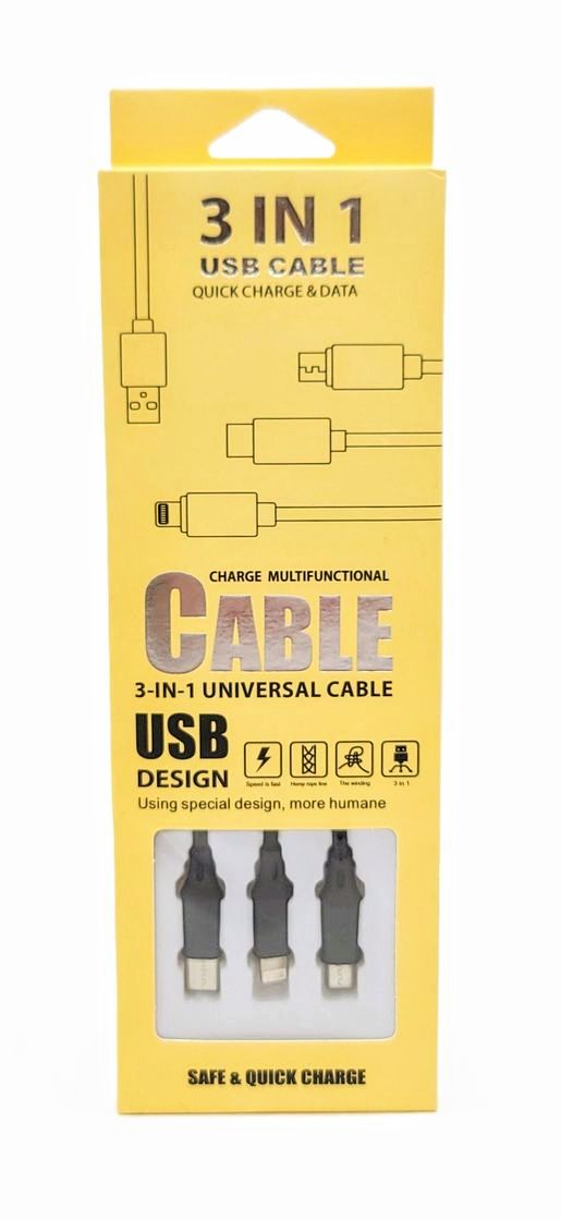 3 in 1 USB CHARGING CABLE 