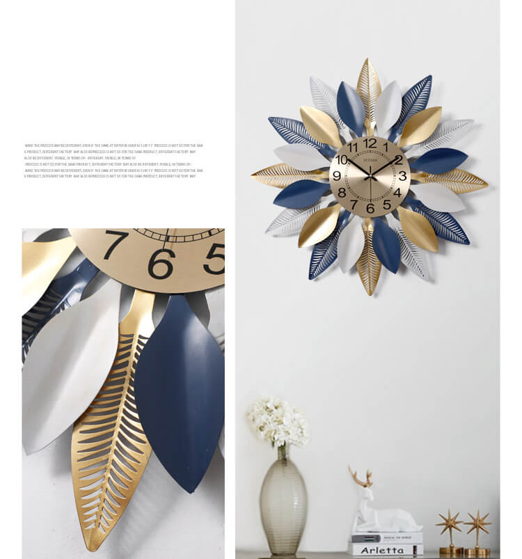 CLOCK IRON WALL DECORATION A2039_5