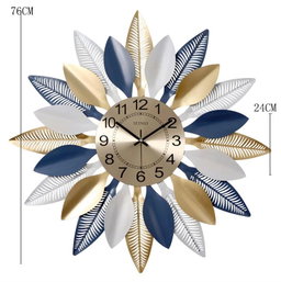 CLOCK IRON WALL DECORATION A2039