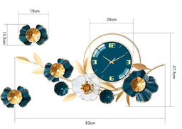 CLOCK IRON WALL DECORATION A2106