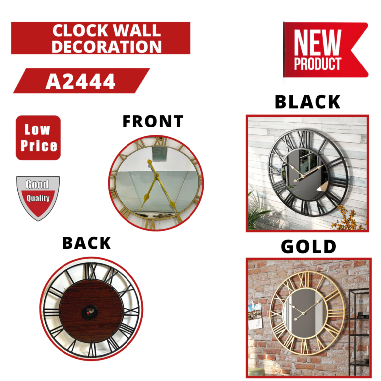 CLOCK WALL DECORATION A2444_0
