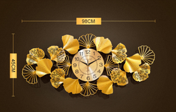 CLOCK IRON WALL DECORATION A2097