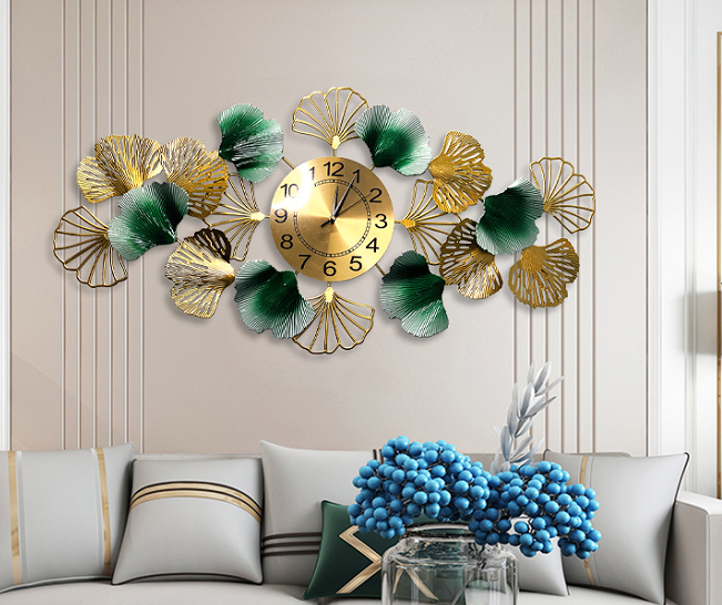 CLOCK IRON WALL DECORATION A2097_1